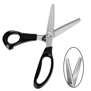 LIANHATAピンキングハサミ山型ギザギザハサミステンレス製ピンキング鋏ピンキングはさみクラフトはさみ握りやすい鋭利裁縫布切り手芸洋裁鋏DIYラッピング用洋裁道具(3mm)