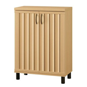 白井産業下駄箱シューズボックス幅75cm高さ103cmナチュラルブラウン通気性約24足収納スリット扉靴箱玄関収納シューズラックガルバートンGBP-1075DNA