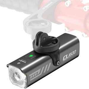 自転車ライト充電式USB-C大容量5000mAhロードバイクライト1600ルーメン高輝度LED自転車ヘッドライト【吊り下げ可能&自動点灯】IPX6防水自転車フロントライト長時間使用クロスバイクライトロ…