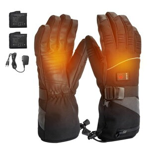 電熱グローブバイク用電熱手袋7.4V/3000mAhDC充電式3段階温度調節速暖ヒートグローブスマホ操作可能防寒手袋バイク用手袋PSE認証取得済み撥水防風サイクリング通勤通学アウトドアスキー(L)
