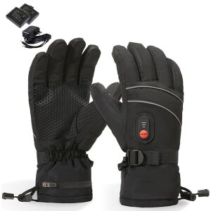 電熱グローブバイクグローブ7.4V/5000mAh11時間の連続稼働可能3段階温度調節秋冬春向け防寒防水男女兼用/3サイズ製品型番:M-EHG745000(ライディングモデルL)
