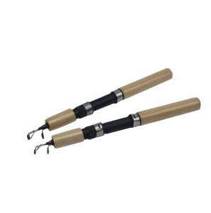 【2本セット】コンパクト釣り竿75cm穴釣り・サビキ・ワカサギ対応振り出しロッド伸縮式軽量モデル
