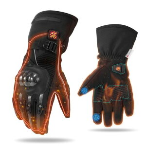 バイク電熱グローブヒーターグローブ電熱手袋7.4Vバッテリー付き3段階温度調節急速加熱ヒートグローブ暖房手袋グローブタッチパネル対応滑り止め防寒防水防寒アウトドアグローブ冬サ…