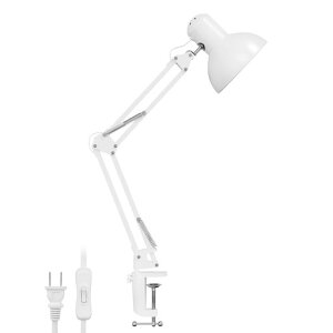 Leproアームライトデスクライトledクランプ卓上電気スタンド卓上E26口金電球別売り【led電球/スマート電球/植物育成用/ランプ交換可能/目に優しい/おしゃれ/電源コード160cm】スイングアー…