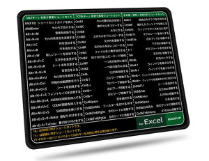 excovipmini�}�E�X�p�b�h�I�t�B�XExcel�V���[�g�J�b�g�L�[�ꗗ�h������~�ߑϋv�����ǂ�������ꏬ�^26cmx21cmx0.2cm-0165