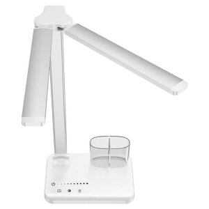 GlvanerデスクライトLEDライト折り畳みライト卓上ライト電気スタンドled無段階調光調色可愛いオシャレ2waysT字I字目に優しい折りたたみタイマータッチセンサー角度読書ペン立て付き新生活…