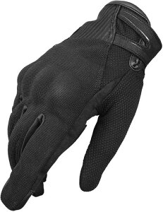 Kaedear(カエディア)バイクグローブ春夏秋メッシュプロテクターグローブ/スマホタッチ操作対応指先独自縫製技術採用/すべり止め通気性オートバイメンズKDR-RC-GL3(ブラックXXL)