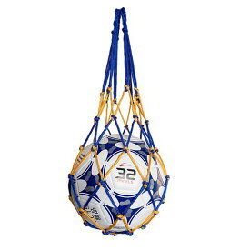 収納 サッカー/バレーボール/バスケットボール用 簡易ボールバッグ 網袋 持ち運び 保管用 (ブルーイエロー)