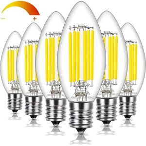 Acidea �V�����f���A�d�� E17 LED�d�� 60W�`���� PSE�F�؍ς� ������Ή� �����F 6W LED�t�B�������g 4000K �L�z�� ���i�K���� �����Ή� �X�C�^ 6��