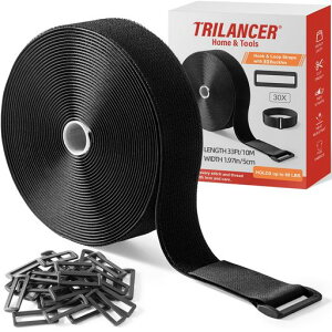 Trilancer10mx5cm���̓}�W�b�N�����o���h30�̃o�b�N���t��?���߉\�A�K�v�Ȓ����ɃJ�b�g�\�A�ė��p�\�ȃX�g���b�v�ŁA�P�[�u���A�z�[�X�A�p�C�v�Ȃǂ���������Œ�ł��܂�
