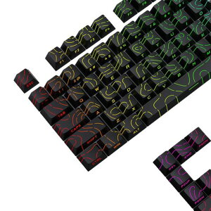 JYF.QUANYI�L�[�L���b�v98�L�[������4.0�_�u���V���b�gPBT�����߃L�[�L���b�v�T�C�h����Cherry�v���t�@�C��MX���J�j�J���L�[�{�[�h�p�p�\�R���p�L�[�{�[�h(�u���b�N98�L�[)