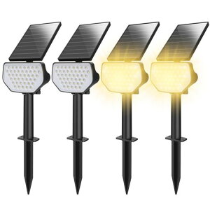 Leproソーラーライト屋外庭ライト防水ガーデンライトIP65アウトドアスポットライト3000K電球色明暗センサー防犯停電対策夜間自動点灯/昼間自動消灯ledライト地中埋込型ライト