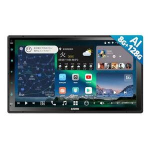ATOTOZONEX107�C���`�f�B�X�v���C�I�[�f�B�I�A8G+128GAIAndroid�J�[�i�r�_�u��DIN�J�[�X�e���I�A���C�����XCarPlay&AndroidAuto�A4GLTE�A�f���A��