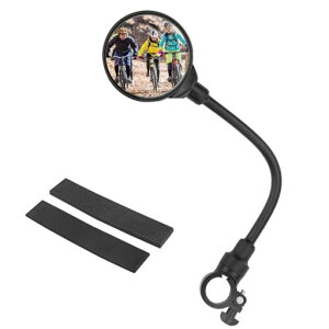 サムコス自転車バックミラー1個セット360°回転丸型凸面広視野角戸外スポーツバイク用ミラー簡単取付調節可能サイクリングミラーバーエンドミラー自転車ミラー(左右兼用)