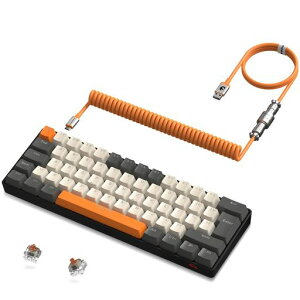 ZIYOULANG T60 �Q�[�~���O�L�[�{�[�h ���J�j�J���L�[�{�[�h ���� ��F�ˏo���`�Z�p�E�L�[�L���b�v �����q��R�l�N�^�[�P�[�u���t��