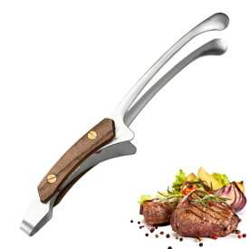 焼肉トング バーベキュー トング ステンレス アウトドアカトラリー キャンプ調理器具 バーベキュー キャンプ 軽量 耐熱 耐火 さびない (银)