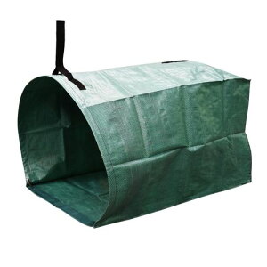 ガーデンマルチバッグちりとり2in1設計持ち手付き自立折り畳み集草グッズ落ち葉大容量(200L)