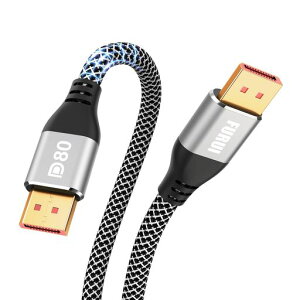 80Gbps DisplayPort �P�[�u�� 2.1 3M�AVESA �F�؁A8K@240Hz�A4K@960Hz/540Hz/360Hz/240Hz�ADP 2.1 �P�[�u���ADP80 �f�B�X�v���C�|�[�g�R�[�h�ARTX 5090/7900XTX /