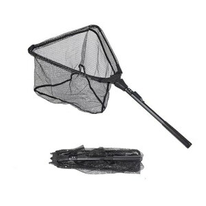 Raatelたもタモ網折りたたみ玉網釣り軽量コンパクトフィッシング魚ランディングネットワンタッチ網(Mサイズ)