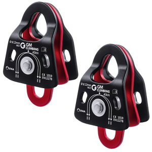 GM CLIMBING 40kN �}�C�N���_�u���v�[���[ CE UIAA�F�� �{�[���x�A�����O �{�̓V�X�e�� �v�[���[�V�X�e�� �N���C�~���O ���M���O ���X�L���[ �A�[�{���X�g�g�p 12mm�܂Ń��[�v�K�� 2�Z�b�g