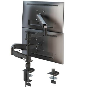 ACCURTEK �f���A�����j�^�[�A�[�� 2��� 17-32�C���`�Ή� VESA75x75/100x100 �ω׏d2-9kg �|�[���}�E���g �c/���^ �N�����v&�O�����b�g��