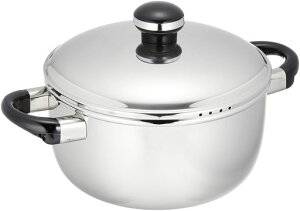 宮崎製作所(MiyazakiSeisakusho)オブジェ両手鍋22cmソースポット日本製5年保証IH対応軽量OJ-7M