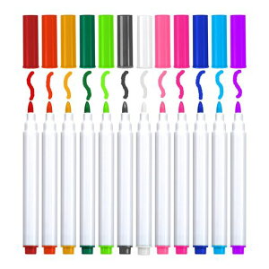 ダストレスチョーク水で消せる液体チョークマーカー粉が出ない水性カラーペン黒板看板ガラスホワイトボード用チョークペン12色セットお絵かきペン消しやすい色チョーク学校オフィス…