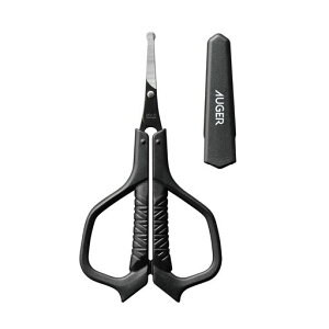 AUGERセーフティハサミ(貝印(KaiCorporation)AUGER(オーガー)鼻毛はさみ先丸化粧ハサミ鼻毛眉毛男性メンズ)