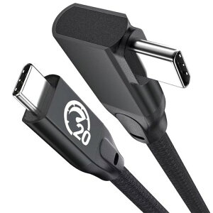 USB Type C �P�[�u�� L���^ 0.5M 4K/60Hz �f���o�� USB C 3.2 Gen 2X2 20Gbps�f�[�^�]��
