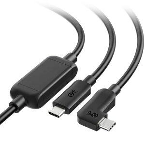 Cable Matters 5Gbps Oculus Link�p�P�[�u�� - 7.5m�AActive USB Type C�P�[�u���AQuest 2/3 VR�w�b�h�Z�b�g�p USBC -