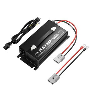 LiTime14.6V40A�����_�S���`�E���C�I���o�b�e���[�[�d��40A�}���[�d0V�[�d�@�\�I��/�I�t�X�C�b�`��LED�C���W�P�[�^�[�t���Œ�\12VLiFePO4�o�b�e���[��pAC-DC�X�}�[�g�`���[�W���[PSE�F�؎擾�c