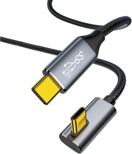 USB Type-c �P�[�u�� L�� PD�Ή�100W/5A�}���[�d USB3.1 Gen2(10Gbps�����f�[�^�]��) 4K/60Hz�f���o�� �����ϋv�i�C���� �^�C�vc �P�[�u�� MacBook Pro/Air�AiPad Pro/Air�AiPad