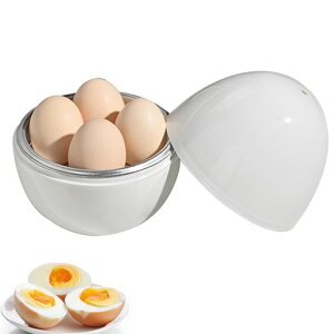 ゆでたまご器ゆで卵メーカーにわとり柄4個用電子レンジ用ゆで卵半熟固ゆで卵ゆで卵器簡単安全加熱かわいい調理用品(A)