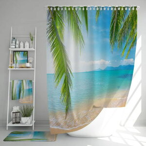 U-SITU �V�����[�J�[�e�� �o�X���[���p ���V�̗t �C�� �r�[�` �Տꊴ �C���e���A(��180 x ��120 cm)YL0401A