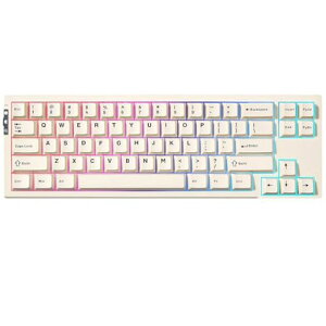 YUNZII RT68 �Q�[�~���O�L�[�{�[�h ���s�b�h�g���K�[ ���J�j�J��TKL �Q�[�~���O ���C�X�C�b�` RGB �L�� USB �R���p�N�g 65%�z��68�L�[�m�u�t��PBT �L�[�L���b�v ���߉\�쓮 (�x�[�W��, ���C�X�C�c