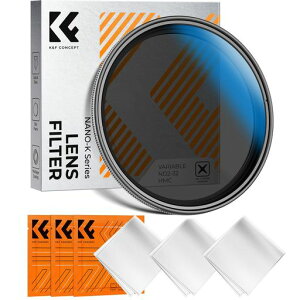 K&F CONCEPT 46mm ��ND�t�B���^�[ ND2-ND32 �����ʒ��� 5�i�K���� X�󃀃����� �o���A�u�� 18�w�R�[�e�B���O 3���N���[�j���O�N���X�t�� ���i�B�e�ɍœK(NANO-K �V���[�Y)