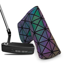 ゴルフパターカバーピンタイプパターカバーヘッドカバー高級レザーマグネット開閉ブレード型スコッティーキャメロンodysseyオデッセイ対応2色