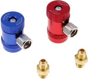 Bowarepro R1234yf �N�C�b�N�J�v���[ �˂��t���t�B�b�e�B���O�A�_�v�^�[ �n�C/���[�T�C�h �蓮 �����\ �R�l�N�^�[ 1/4 �h�I�X�|�[�g�t�� �ϊ��L�b�g A/C��}�}�j�z�[���h�Q�[�W�Z�b�g�p AC�[�c