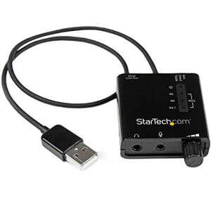 StarTech.comUSB-DAC�w�b�h�z���A���vS/PDIF�Ή�96kHz/24bit2x3.5mm�~�j�W���b�N1x3.5mm�g�X�����N�ی^�R�l�N�^ICUSBAUDIO2D