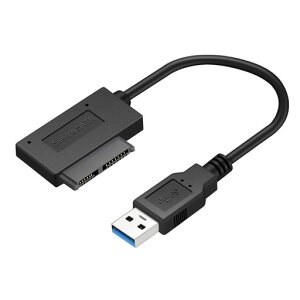 USB 3.0 Type-A to SATA 7+6 13pin �X�������C�� SATA �A�_�v�^ �P�[�u�� 5Gbps �A���O�� �R�l�N�^ ���b�v�g�b�v CD DVD-ROM ���w�h���C�u�p