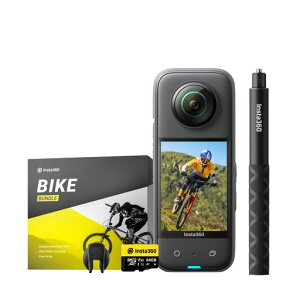 Insta360X3|�A�N�V�����J�����V�^1/2�C���`48MP�Z���T�[IPX8�h��5.7K360�x����72MP360�x�ʐ^��u���␳�A�N�e�B�uHDR4K��l�̎��_60fps���B��360�x�����ێ�AI�ҏW��������2.0������
