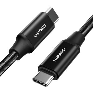 NIMASO USB C Type C �P�[�u�� USB3.2 Gen2�y100W/5A�}���[�d PD�Ή� 4K / 60Hz �f���o�� 1m�z �^�C�vc �P�[�u�� iPhone16/ 15 �V���[�Y MacBook�AiPad mini6�AiPad