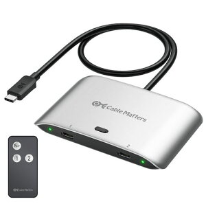 CableMatters20GbpsUSB4USB-Cؑ֊A2̃Rs[^pA[Windowsp8K@30Hz/macOSp4K@60Hz/140WPD]AUSBCKVMXCb`ATypeC