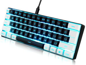 abucow �Q�[�~���O�L�[�{�[�h �~�j�}���X�g �|�[�^�u�� �L�� ���R���p�N�g �~�j 61�L�[ RGB�o�b�N���C�g�L�[�{�[�h (���Ɣ�)