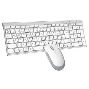 iClever �L�[�{�[�h ���C�����X �L�[�{�[�h �}�E�X�Z�b�g ���{��z�� �É� �����^ ���� 2.4G �L�[�{�[�h�E�}�E�X�Z�b�g USB�ڑ� �L�[�{�[�hType-C�[�d�� �t���T�C�Y �e���L�[�t�� �}�E�X3�i�KDPI�c