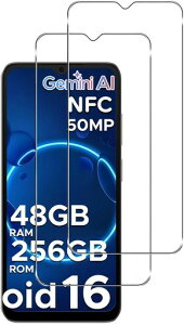 �y2���Z�b�g�zFor ANYREAL NOTE56 PLUS/DOOGEESmart Note56/Note56X/Note56X Pro/Note56 Pro �t�B���� �����K���X �ی�t�B���� �yZENGZOUZ�z�K���X�t�B���� ���{���Ɏq�f�ސ�