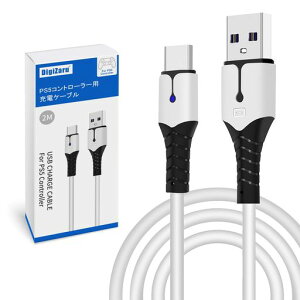 DigiZaru PS5 �R���g���[���[�p �[�d�P�[�u�� 2M Switch/Xbox Series/PS5 DualSense �R���g���[���[ �Ȃ�USB Type-C�@��Ή� �}���[�d�R�[�h