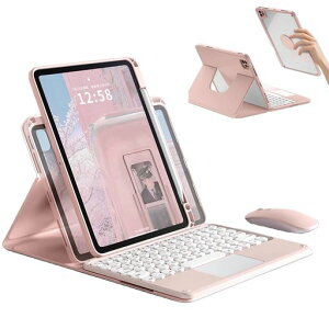 �Ƃ̌݊������� iPad Air 11�C���`M4 M3 M2/iPad Air��4 5���� 10.9�C���`/ Pro11 �� 4 3 2 1����L�[�{�[�h�P�[�X �}�E�X�t���^�b�`�p�b�h���� 360�x��] ������ Bluetooth �L�[�{�[�h �ۂ��L�[