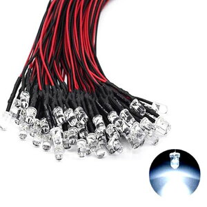 �W�I���}�d���p LED 5mm 20�Z�b�g ��/�C�G���[ ���^�d�� �z���t�� 3-12V�p ��R�t���ėp �d�Ԗ͌^ �J���[���C�g (��)