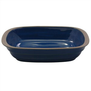 美濃焼耐熱陶器グラタン皿トリコロールネイビー横幅約18x奥行12cm電子レンジオーブン対応日本製509-13